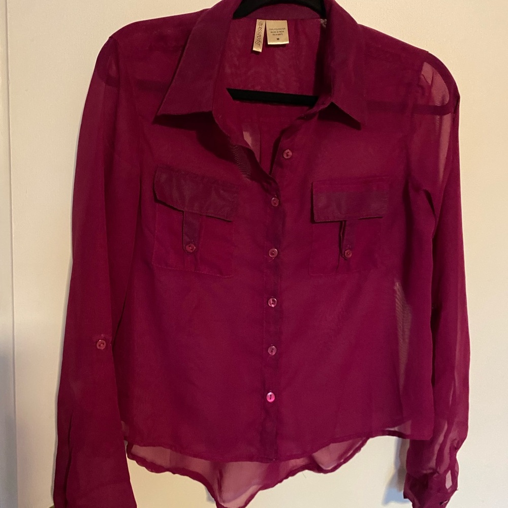 Passport Magenta Blouse - Picture 2 of 12